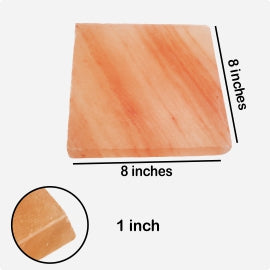 Himalayan Pink Salt Block 8x8x1 - Himalayan Salt Blocks